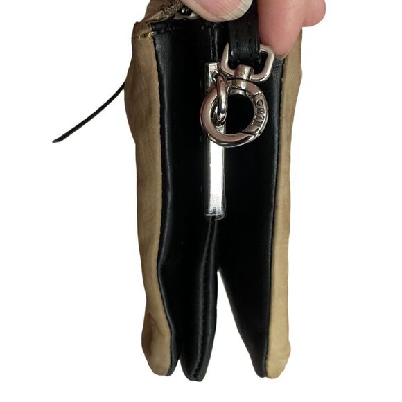 MZ Wallace Expandable Suede Leather Crossbody Tan & Black Bag - Picture 8 of 10